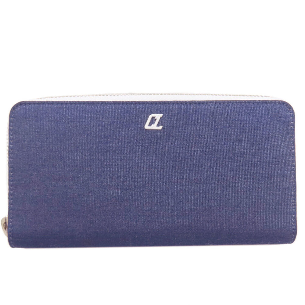 Christian Louboutin Panettone Long Wallet Denim Women's